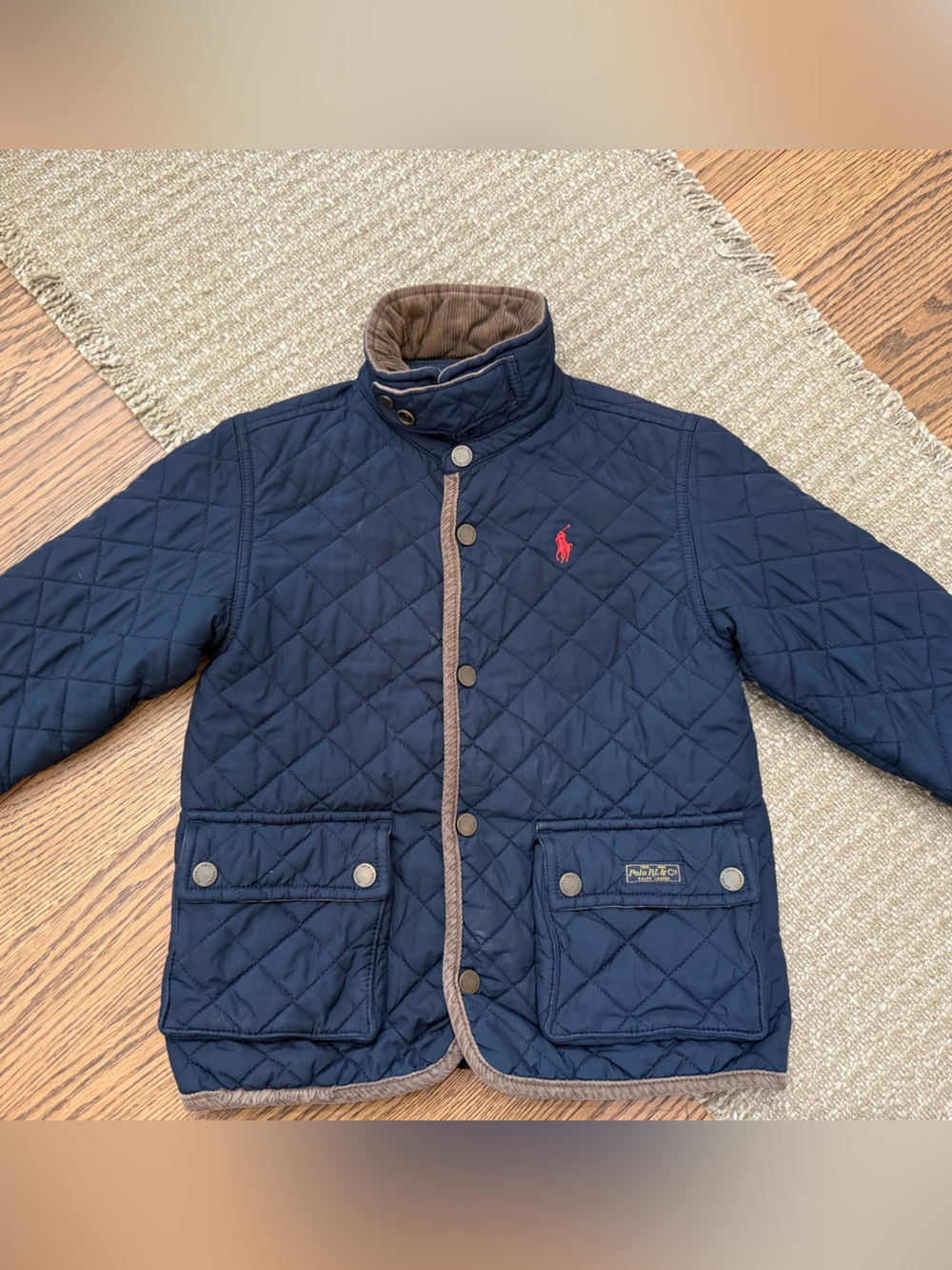 Polo by Ralph Lauren Navy Quilted Kids Puffer Jacket